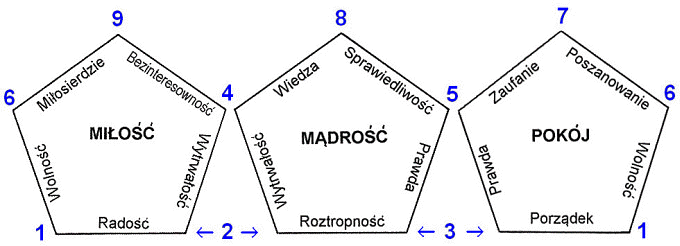 rozkład owoców Ducha Świętego w ziarnie